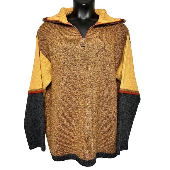 Carroll & Co.VINTAGE Color Block Pull Over SweaterSize XL